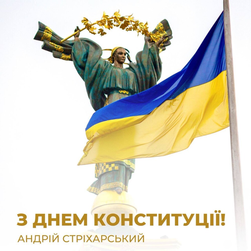 Вітаю з Днем Конституції України!