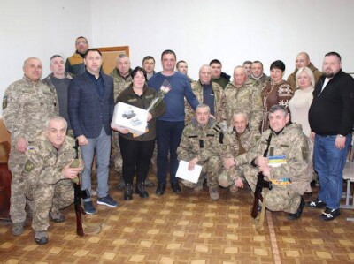 Привітав бійців загону «Корсунь» Добровольчого формування Черкаської територіальної громади